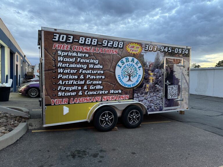 Custom Trailer Wrap for Landscaping Company
